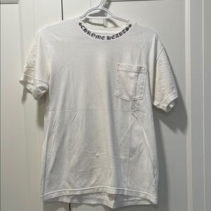 Chrome Hearts White Tee with Black Logo